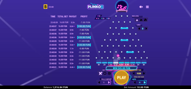 Plinko 2 BGaming